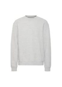 Longpullover Blend "Longpullover BHBRODY Sweatshirt crew", Damen, Gr. XXL, grau (stone mix), Web, Obermaterial: 60% Baumwolle CO. 40% Polyester PES., unifarben, Basic, normal, Rundhals, Pullover Longpullover