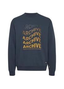 !Solid Longpullover SOLID "Sweatshirt SDDarcio", Herren, Gr. S, blau (insignia blau), Obermaterial: 60% Baumwolle CO. 40% Polyester PES., Sweatshirts Longpullover