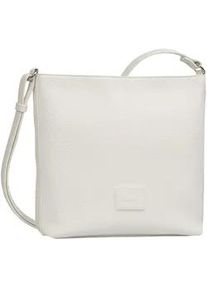 Umh&auml;ngetasche Gabor "Elfie", Damen, Gr. B/H/T: 24,5cm x 23,5cm x 6cm, wei&szlig;, Lederimitat, clean, gepflegt, unifarben, Taschen Umh&auml;ngetasche, Damen Schultertasche, Handtasche mit Logo-Aufn&auml;her