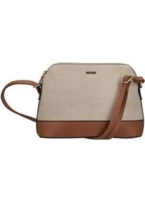 Umh&auml;ngetasche Rieker, Damen, Gr. B/H/T: 29cm x 18cm x 8cm, beige (beige, braun), Lederimitat, kontrastfarbene Details, Taschen Umh&auml;ngetasche, Schultertasche, Damen-Tasche mit gro&szlig;em Hauptfach