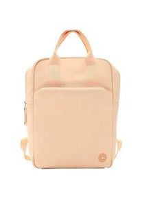 Rucksack SURI FREY "Rucksack SFY Besty", Damen, Gr. B/H/T: 40cm x 40cm x 15cm, orange (apricot 642), Obermaterial: 60% Polyurethan PU. 40% Polyester PES., Rucks&auml;cke Rucksack