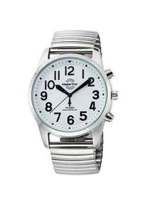 MASTER TIME Funkuhr, silber (silberfarben), Armbanduhren, Damen, Chronograph Funkuhr