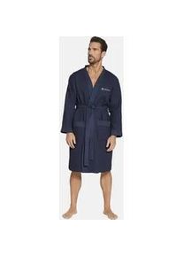 Hausanzug Babista "Bademantel SEBASTIO", Herren, Gr. L, blau (dunkelblau), Obermaterial: 100% Baumwolle CO., Homewear-Sets Hausanzug