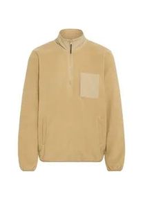 Fleecejacke Blend "Fleecejacke BHBROOKS Sweatshirt halfzipp", Herren, Gr. XL, beige (cornstalk), Obermaterial: 100% Polyester PES., Pullover Fleecejacke