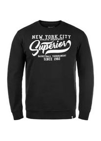 Longpullover INDICODE "Sweatshirt IDGalilero", Herren, Gr. S, schwarz, Obermaterial: 80% Baumwolle CO. 20% Polyester PES., Sweatshirts Longpullover