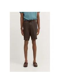 Bermudas Bugatti, Herren, Gr. 54, Normalgr&ouml;&szlig;en, braun (80, braun), 55% Leinen, 45% Baumwolle, unifarben, normal, Hosen Bermudas, aus Leinen-Baumwollmix