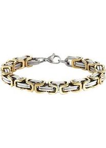 Edelstahlarmband Bruno Banani "Schmuck", gold (edelstahlfarben, gelbgoldfarben), Armb&auml;nder, Damen, 21cm, Edelstahl, Edelstahlarmband