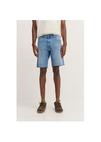 Bermudas Bugatti, Herren, Gr. 54, Normalgr&ouml;&szlig;en, blau (335, blau), 87% Baumwolle, 11% Polyester, 2% Elasthan, unifarben, normal, Hosen Bermudas, im Used-Wash-Design