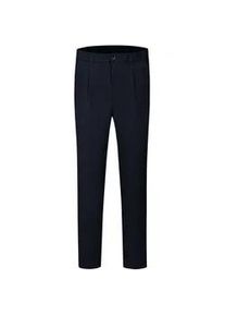 Bundfaltenhose Bugatti, Herren, Gr. 36, L&auml;nge 32, blau (390, marine), 67% Polyester, 29% Viskose, 4% Elasthan, unifarben, loose fit, Hosen, mit Stretchfunktion