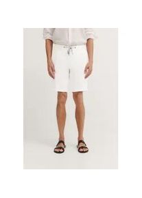 Bermudas Bugatti, Herren, Gr. 54, Normalgr&ouml;&szlig;en, wei&szlig; (10, wei&szlig;), 76% Baumwolle, 23% Leinen, 1% Elasthan, unifarben, normal, Hosen Bermudas, aus Baumwoll-Leinen-Mix