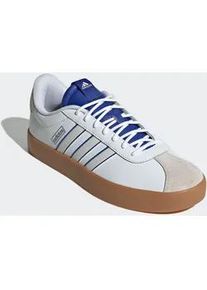 Sneaker Adidas SPORTSWEAR "VL COURT 3.0", Herren, Gr. 45, wei&szlig; (cloud wei&szlig;, crystal wei&szlig;, semi lucid blau), Leder, Synthetik, Schuhe Sneaker, inspiriert vom Design des Adidas samba
