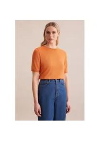 Strickpullover Seidensticker "Schwarze Rose", Damen, Gr. L, orange, 52% Polyester, 48% Manila, regular fit, Rundhals, Pullover Strickpullover, 1/2 Rundhals