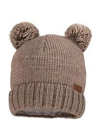 Strickm&uuml;tze MaxiMo, Jungen, Gr. 49, braun, Strick, Materialmix, unifarben, M&uuml;tzen Strickm&uuml;tze, aus softer Wollmischung mit zwei Pompons
