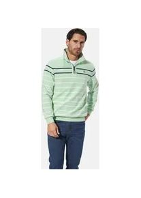 Sweatshirt Babista "Sweatshirt MODASTELLA", Herren, Gr. M, gr&uuml;n (mint gestreift), Obermaterial: 100% Baumwolle CO., Sweatshirts Sweatshirt