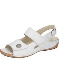 Waldl&auml;ufer Sandale WALDL&Auml;UFER "HELIETT", Damen, Gr. 3,5 (36), wei&szlig;, Nappaleder, Schuhe Sandale, Sommerschuh, Sandalette, Keilabsatz, mit Klettverschl&uuml;ssen, H-Weite