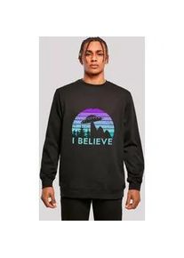 Sweatshirt F4NT4STIC "I BELIEVE UFO Alien Raumschiff Retro", Herren, Gr. 4XL, schwarz, Obermaterial: 50% Baumwolle, 50% Polyester, regular fit, Rundhals, ohne B&uuml;ndchen, Sweatshirts Sweatshirt, Premium Qualit&auml;t