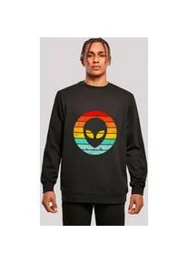 Sweatshirt F4NT4STIC "Alien Retro Sonnenuntergang", Herren, Gr. 4XL, schwarz, Obermaterial: 50% Baumwolle, 50% Polyester, regular fit, Rundhals, ohne B&uuml;ndchen, Sweatshirts Sweatshirt, Premium Qualit&auml;t