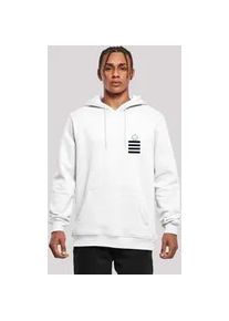 Sweatshirt F4NT4STIC "Looney Tunes Tweety Pie Striped Faux Pocket", Herren, Gr. S, wei&szlig;, Obermaterial: 65% Baumwolle, 35% Polyester, slim fit, ohne B&uuml;ndchen, Sweatshirts Sweatshirt, Herren,Premium Merch,Slim-Fit,Kapuzenpullover,Bedruckt