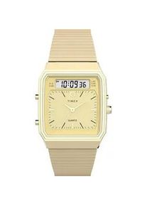 Quarzuhr Timex "REISSUE", gold (goldfarben), Armbanduhren, Damen, Quarzuhr, Armbanduhr, Herrenuhr, Damenuhr,digital,Edelstahlarmband