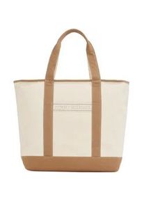 Tommy Hilfiger "TH SUMMER CANVAS TOTE", Damen Henkeltasche, Beuteltasche, Strandtasche mit Kontrastbesatz