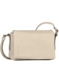 Umh&auml;ngetasche Tom Tailor "Lissi", Damen, Gr. B/H/T: 22cm x 15cm x 7,5cm, wei&szlig;, Polyurethan, clean, gepflegt, gepr&auml;gtes Muster, unifarben, Taschen Umh&auml;ngetasche, besonders weiches Material l&auml;ssig fallend mit trapzf&ouml;rmigen Schnitt