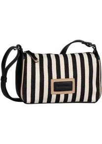 Umh&auml;ngetasche Tom Tailor "Malie", Damen, Gr. B/H/T: 26,5cm x 16cm x 8,5cm, schwarz, Materialmix, Taschen Umh&auml;ngetasche, frische Blockstreifen in attraktiven Farben mit besonderem Logo