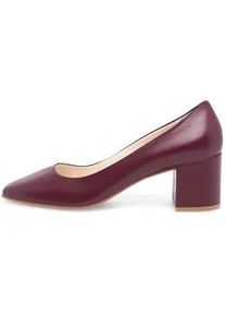 Pumps Henry Stevens "Audrey P50 Businessschuh", Damen, Gr. 38, rot (bordeaux), Ziegennappa, Schuhe Pumps, High Heels Damen Leder handgefertigt, Damenpumps