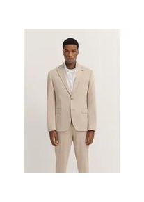 Anzugsakko Bugatti, Herren, Gr. 50, beige (30, beige), 66% Polyester, 21% Viskose, 10% Polyamid, 3% Elasthan, unifarben, normal, Manschette, Sakkos, mit Stretchfunktion