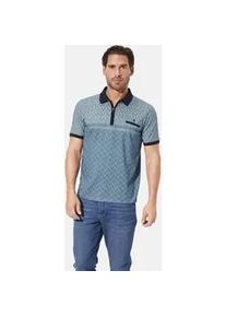 Poloshirt Babista "Poloshirt PALDUN", Damen, Gr. L, blau (blau gemustert), Obermaterial: 60% Baumwolle CO. 40% Polyester COOLMAX PES(Coolmax)., Shirts