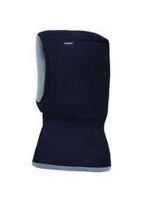 Wendem&uuml;tze MaxiMo, Jungen, Gr. 51, blau, Strick, Wolle, mehrfarbig, M&uuml;tzen, reine Merinowolle, reversible, doppelt gestrickt, Ausgen&auml;htes Halsteil