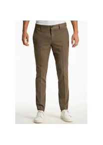 Anzughose Junk De Luxe "Anzughose Slim Fit", Herren, Gr. 52, beige (dk sand), Obermaterial: 54% Polyester, 44% Wolle, 2% Elasthan, unifarben, slim fit, Hosen Anzughose