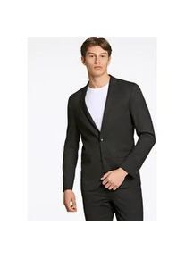 Anzugsakko Junk De Luxe "Anzugjacke Slim Fit", Herren, Gr. 46, schwarz, Obermaterial: 54% Polyester, 44% Wolle, 2% Elasthan; Futter: 100% Viskose, Sakkos