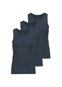 Achselhemd Ammann "3er Pack Athletic Shirt Day Modern / Close to you", Herren, Gr. 6, N-Gr, blau (nightblau), Obermaterial: 93% Baumwolle CO. 7% Elasthan EL., Unterhemden