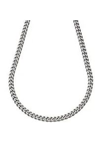 Collierkettchen Vivance "Panzerkette Edelstahl 7mm breit", wei&szlig;, Halsketten, Damen, 55cm, Edelstahl, L: 55 B: 7mm, gl&auml;nzend, B:7mm