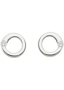 Adelia&acute;s Paar Ohrh&auml;nger ADELIA ́S "Damen 925 Silber Ohrringe Ohrstecker mit Zirkonia &Oslash; 8,7 mm", silber, Ohrringe, Damen, Damen, Silber 925 (Sterlingsilber), mit Zirkonia f&uuml;r Damen