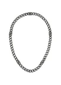 Panzerkette BOSS "DOUBLE B ABSOLUTE", grau, Halsketten, Herren, Edelstahl, L: 56 B: 10mm, Panzerkette, B:10mm