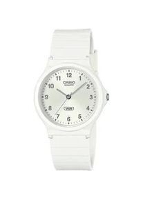 Quarzuhr, wei&szlig; (wei&szlig;, silberfarben, wei&szlig;), CASIO TIMELESS COLLECTION, Armbanduhren, Damen, Quarzuhr, Armbanduhr, Damenuhr, Herrenuhr, Jugendliche, Resinarmband
