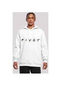 Sweatshirt F4NT4STIC "FRIENDS TV Serie Pivot Logo", Herren, Gr. XL, wei&szlig;, Obermaterial: 65% Baumwolle, 35% Polyester, slim fit, ohne B&uuml;ndchen, Sweatshirts Sweatshirt, Herren,Premium Merch,Slim-Fit,Kapuzenpullover,Bedruckt