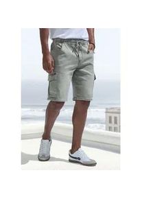 Shorts John Devin "Bermuda, kurze Jogger Pants", Herren, Gr. L (52/54), N-Gr, gr&uuml;n (khaki, denim), Jeans, Obermaterial: 65% Baumwolle, 33% Polyester, 2% Elasthan, regular fit kurz, Hosen Shorts, mit Cargotaschen, knielang, elastische Schlupf-Bermuda
