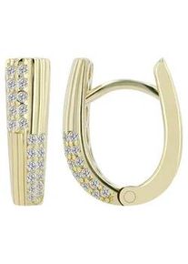 Adelia&acute;s Paar Ohrh&auml;nger ADELIA ́S "Damen Ohrstecker aus Gold 333 mit Herz und Zirkonia - Strass", silber, Ohrringe, Damen, Damen, Gelbgold 333 Gold, Gelbgold 333, Gold