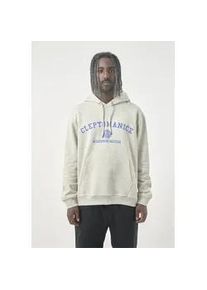 Kapuzensweatshirt Cleptomanicx "Classic Hooded Uni Hands", Herren, Gr. L, grau (hellgrau), 100% Baumwolle, bedruckt, normal, Rundhals, Sweatshirts, mit lockerem Schnitt