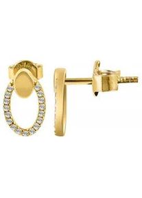 Adelia&acute;s Paar Ohrh&auml;nger ADELIA ́S "Damen Ohrstecker aus Gold 333 und Zirkonia - Strass", gold, Ohrringe, Damen, Damen, Gelbgold 333 Gold, Gelbgold 333, Gold