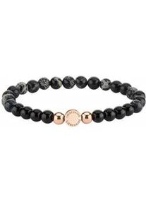 Armband Liebeskind Berlin "Schmuck Geschenk Armkette Zugarmband", rosa (schwarz, ros&eacute;goldfarben, grau, schwarz, grau), Armb&auml;nder, Damen, 17cm, Edelstahl Polyurethan, Edelstahl, Polyurethan, Armband, mit Edelsteinen