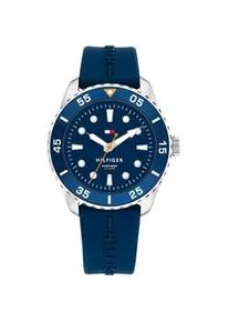 Quarzuhr Tommy Hilfiger "KIDS", blau, Armbanduhren, Kinder, Quarzuhr, Armbanduhr, Kinderuhr, analog, Silikonarmband, Geschenkidee