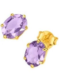 Paar Ohrstecker Lady, silber (silber vergoldet 925), Ohrringe, Damen