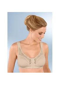 B&uuml;gelloser BH Speidel, Damen, Gr. 80, Cup C, beige (puder), 95% Baumwolle, 5% Polyamid, BHs