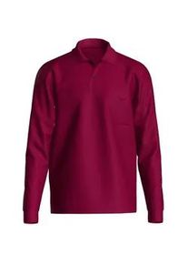 Poloshirt TRIGEMA "TRIGEMA Poloshirt mit Brusttasche", Damen, Gr. XL, rot (sangria), Piqu&eacute;, 100% Baumwolle, Basic, ohne Ausschnitt, Shirts