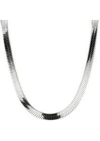 Edelstahlkette Liebeskind Berlin "LJ-0884-N-45, LJ-0885-N-45", silber (edelstahlfarben), Halsketten, Damen, Edelstahl, L: 45 B: 6mm, Edelstahlkette, B:6mm