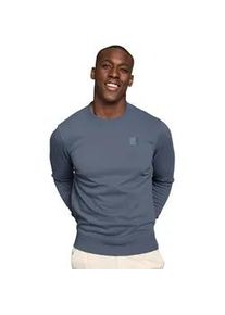 Sweatshirt DELMAO, Herren, Gr. 3XL (64/66), grau, angeraute Sweatware, Obermaterial: 60% Baumwolle, 40% Polyester, unifarben, Basic, regular fit, Rundhals, Sweatshirts Sweatshirt, Langarm, Regular Fit, unifarben, Basic-Stil