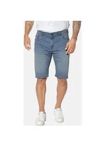 Bermudas Jan Vanderstorm "Jeansbermuda BROLLE", Herren, Gr. 64, N-Gr, blau (hellblau), Obermaterial: 99% Baumwolle CO. 1% Elasthan EL., Hosen Bermudas